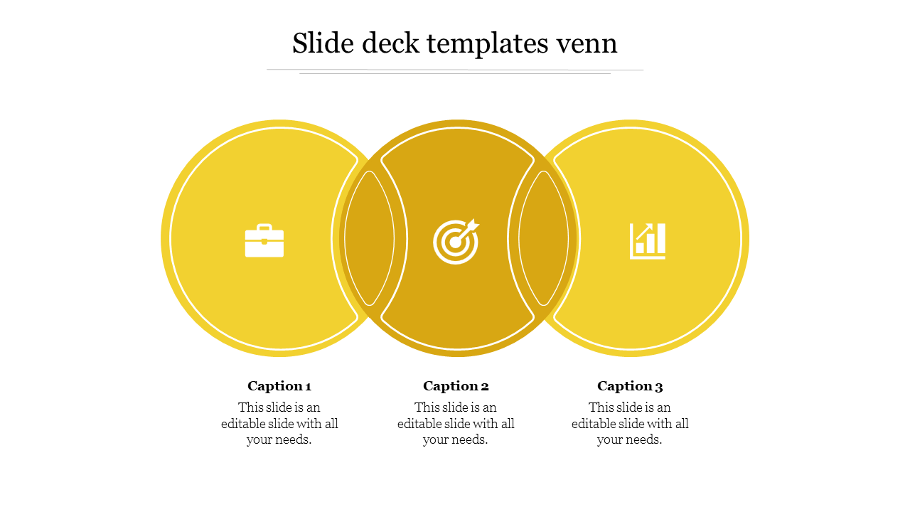 Free - Our Predesigned Slide Deck Templates Venn Diagram